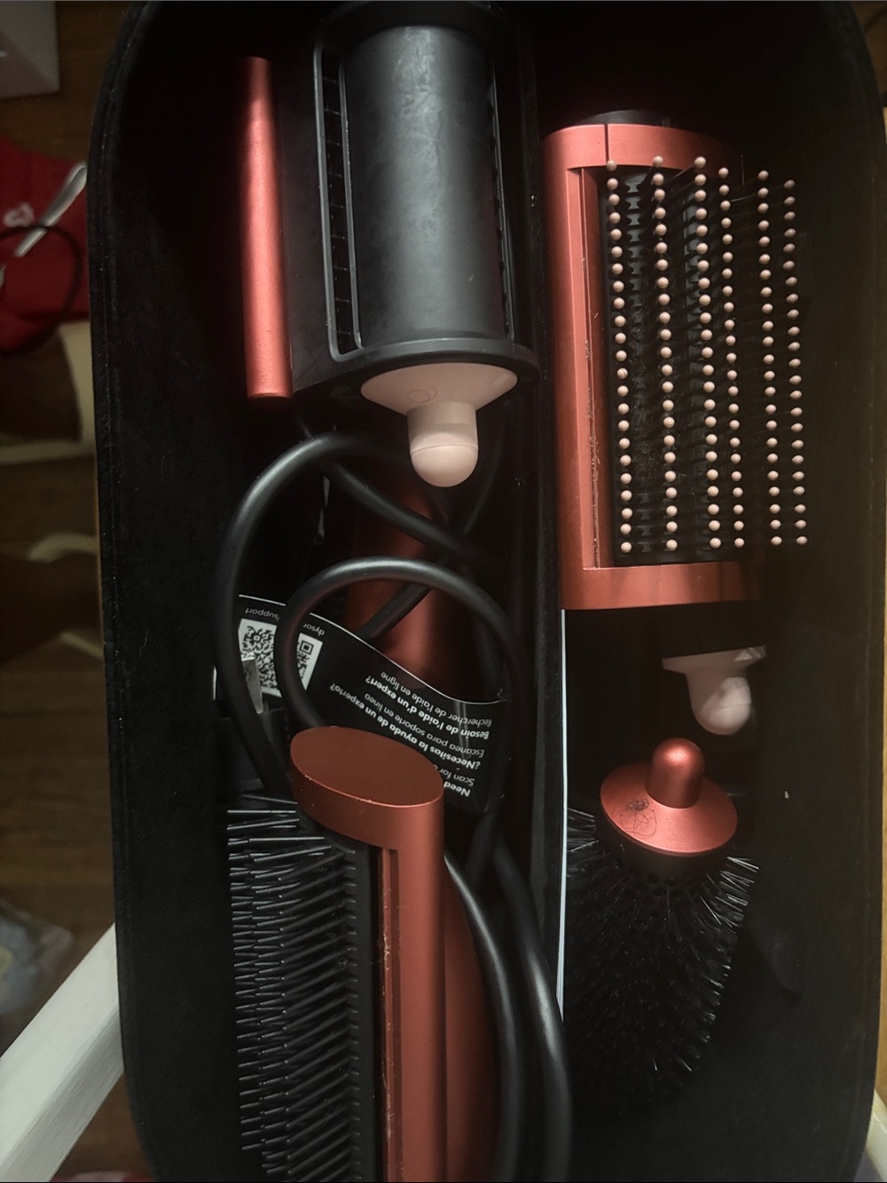 Dyson air wrap complete long Rose gold